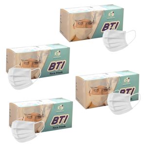 ماسک تنفسی بی ای آی 3 لایه مدل ma w 50 4 بسته 200 عددی