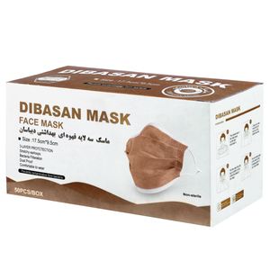 ماسک تنفسی دیبا مدل mse14 بسته 50 عددی