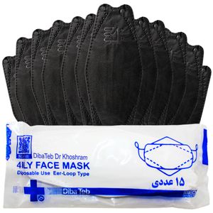 ماسک تنفسی دیباطب مدل سنگین بسته 15 عددی
