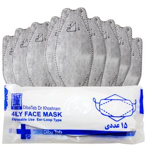ماسک تنفسی دیباطب مدل کلاسیک بسته 15 عددی
