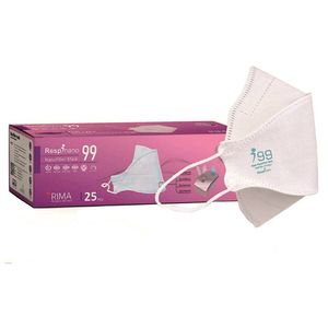 ماسک تنفسی ریما مدل سه بعدی n99 نانوالیاف کد classic f99 بسته 25 عددی