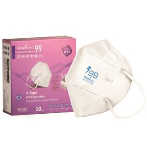 ماسک تنفسی ریما مدل وی تایپ n99 نانوالیاف کد classic n99 بسته 10عددی
