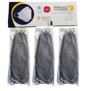 ماسک تنفسی فست مدل سه بعدی شش لایه kf94 کد 14 بسته 25 عددی