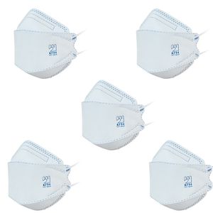 ماسک تنفسی مدل سه بعدی چهار لایه 3d kf94wblu بسته 5 عددی