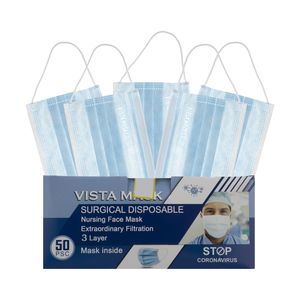 ماسک تنفسی ویستا ماسک مدل v01 کد 14 بسته 50 عددی