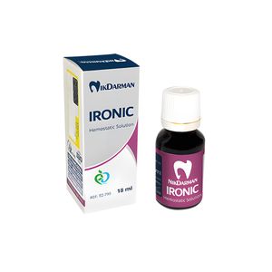 محلول انعقاد خون آیرونیک  نیک درمان ironic solution حجم 18 میلی لیتر