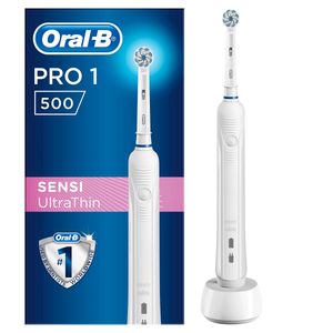 مسواک برقی اورال بی مدل pro1 500 sensi ultrathin به همراه خمیر دندان مدل pro onarim حجم 50 میلی لیتر