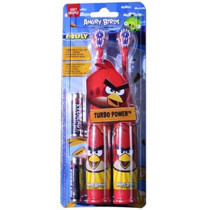 مسواک برقی طرح angry birds بسته 2 عددی
