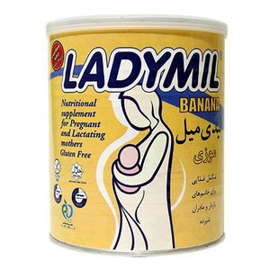 مکمل غذایی مادران باردار و شیرده لیدی میل با طعم موز  400 گرم