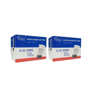 نوار تست قند خون الگانس مدل ct x12 مجموعه 2 عددی
