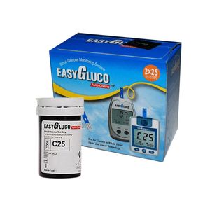 نوار تست قند خون اینفوپیا مدلeasygluco   بسته 50 عددی