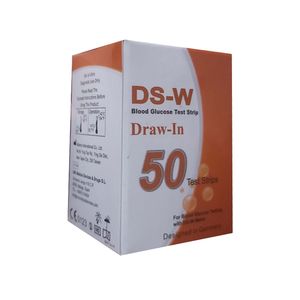 نوار تست قند خون دی اس دبلیو مدل draw in بسته 50 عددی