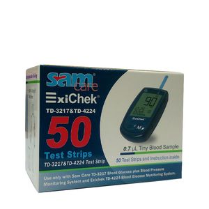 نوار تست قندخون اکسی چک مدل td3217&td4224 بسته 50 عددی