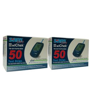 نوار تست قندخون اکسی چک مدل td3217&td4224 دو بسته 50 عددی