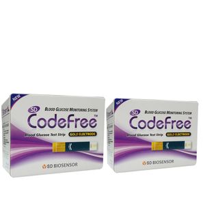 نوار تست قندخون کدفری مدل sd دو بسته 50 عددی