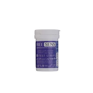 نوار دستگاه تست قند خون فریسنس مدل fs ts50 بسته 50 عددی
