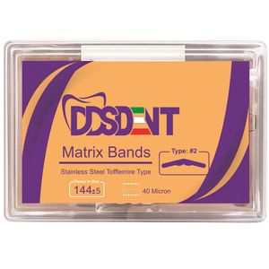 نوار ماتریکس دندانپزشکی دی دی اس دنت مدل toff بسته 144 عددی