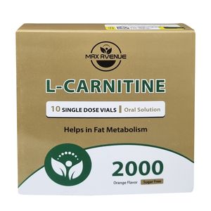 ویال خوراکی ال کارنیتین 2000 میلی گرم مکس اونیو بسته 10 عددی