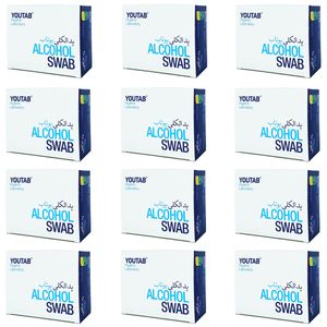 پد الکلی یوتاب مدل antiseptic 12 مجموعه 12 عددی