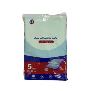 پد زیر انداز بهداشتی یکبار مصرف بیمار مدل آنتی باکتریال مجموعه 5 عددی