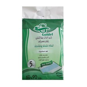 پد زیر انداز بیمار گلدل مدل m 503 بسته 5 عددی