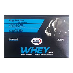 پروتئین وی یوروویتال با طعم شکلات   ساشه 30 گرمی بسته 12 عددی