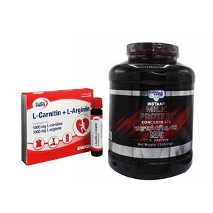 پودر ام پی سی پگاه   1500 گرم به همراه ویال ال کارنیتین و ال آرژنین یورویتال بسته 6 عددی