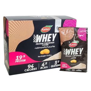 پودر پروتئین وی با طعم بیسکوئیت کاله پرو   25 گرم بسته 12 عددی