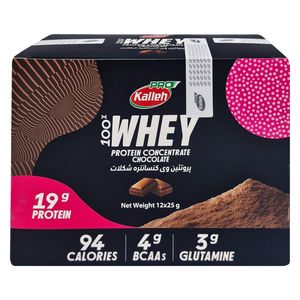 پودر پروتئین وی با طعم شکلاتی کاله پرو   400 گرم بسته 12 عددی