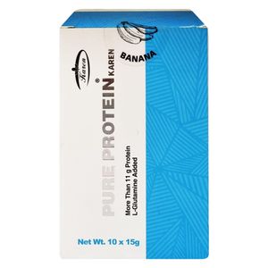 پودر پیور پروتئین با طعم موز کارن بسته 10 عددی