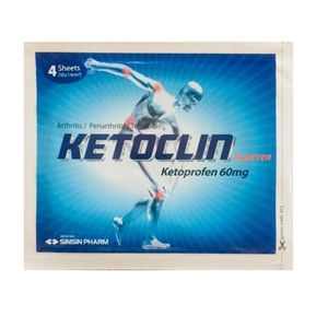 چسب درمانی سین سین مدل ketoclin cataplasma بسته 4 عددی