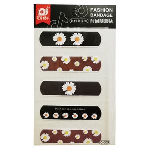 چسب زخم طرح گل مروارید کد c 009 بسته 5 عددی
