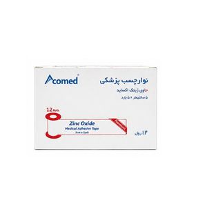 چسب زخم مدل zinc oxide بسته 12 عددی
