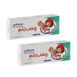 چسب زخم مدیفلکس مدل aid b02 دو بسته 10 عددی
