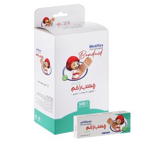 چسب زخم مدیفلکس مدل aid b300 یک بسته 300 عددی