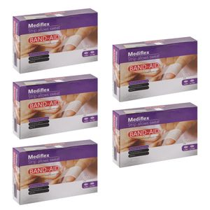 چسب زخم مدیفلکس مدل band aid05 پنج بسته 100 عددی