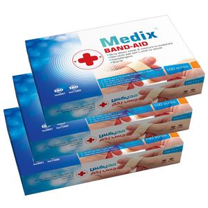 چسب زخم مدیکس مدل hypoallergic مجموعه 3 عددی
