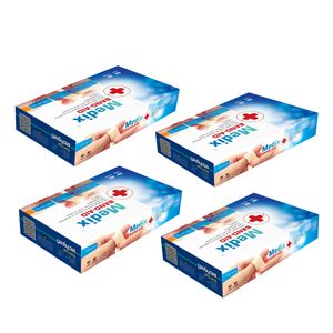 چسب زخم مدیکس مدل hypoallergic چهار بسته 100 عددی