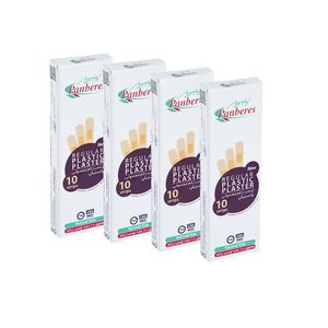 چسب زخم پنبه ریز مدل regular plastic مجموعه 4 عددی