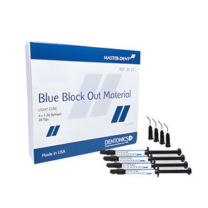 ژل محافظ لثه مستر دنت مدل blue block out وزن 1.2 گرم بسته 4 عددی