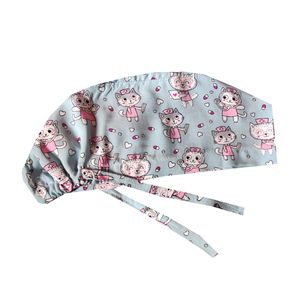 کلاه جراحی طرح گربه پرستار