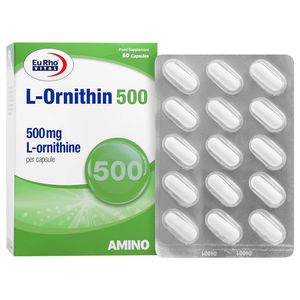 کپسول ال اورنیتین یوروویتال   500 میلی گرم بسته 60 عددی