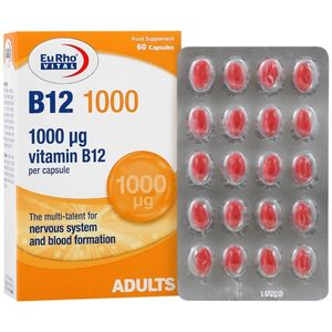 کپسول ب 12 یوروویتال   1000میلی گرم بسته 60 عددی
