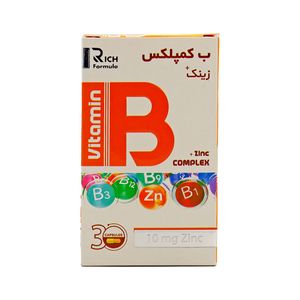 کپسول ب کمپلکس و زینک بهستان بسته 30 عددی