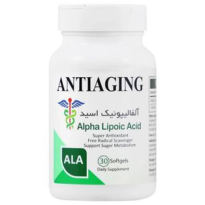 کپسول نرم آلفالیپوئیک اسید آنتی ای جینگ   30 عددی