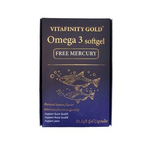 کپسول ژلاتینی امگا ویتافینیتی گلد 1000 میلی گرم  بسته 50 عددی