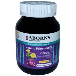 کپسول ژلاتینی روغن گل مغربی ابورنز   1000 میلی گرم بسته 50 عددی