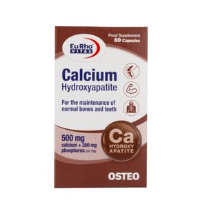 کپسول کلسیم هیدروکسی آپاتیت یوروویتال بسته 60 عددی
