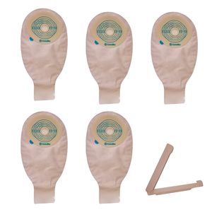 کیسه استومی کانواتک مدل 421838 بسته 5 عددی به همراه کلیپس قفل کیسه مدل s1