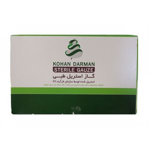 گاز استریل کهن درمان مدل eo بسته 150 عددی